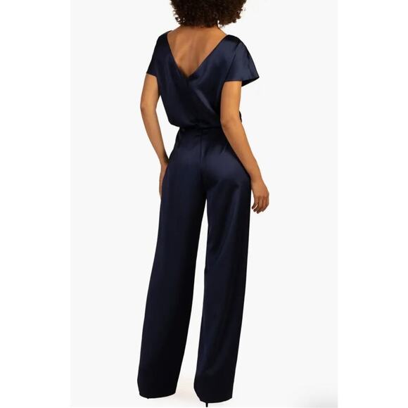 Trina Turk Navy Amuse JumpSuit Paint Suit 2 NWT $298 - Picture 3 of 6